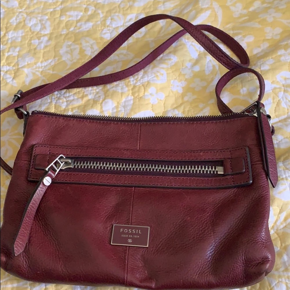 Fossil leather purse
